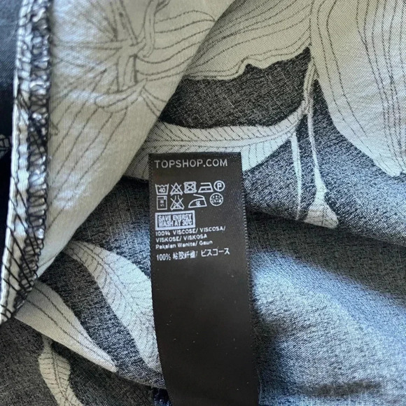 Topshop maternity blue floral dress  button down - Picture 7 of 7